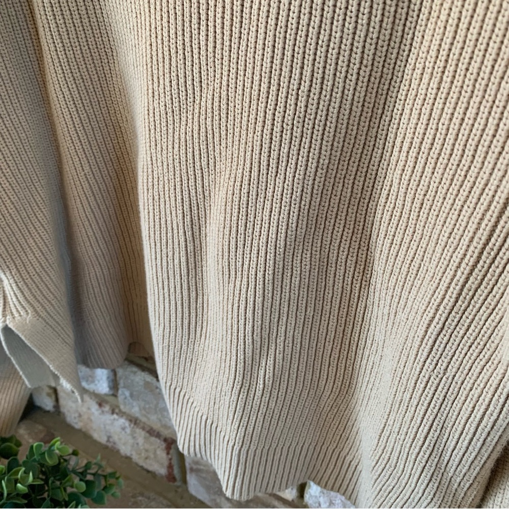 J. Crew | Women's Tan V-Neck Sweater - Picture 13 of 15